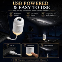 Portable Mini USB Starry Sky Projection Lamp